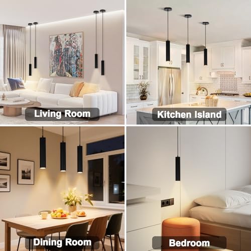 Black Pendant Lights 2 Pack