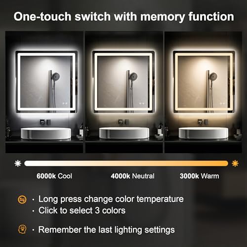 LED Bathroom Vanity Mirror with Lights