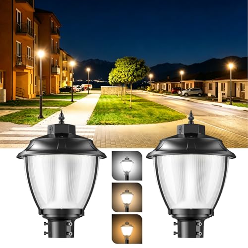 2Pack 150W LED Post Top Light Dusk to Dawn