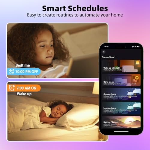 Smart Light Bulbs with Remote (2 Count)