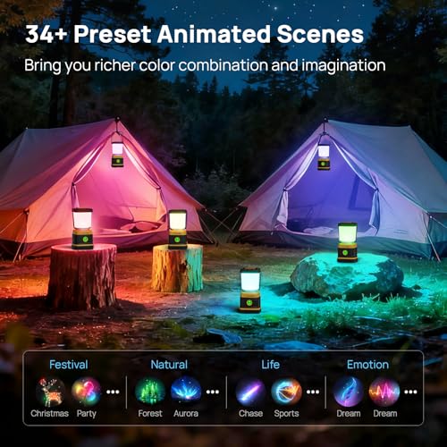Smart RGBTW Battery Powered LED Lantern with APP Control