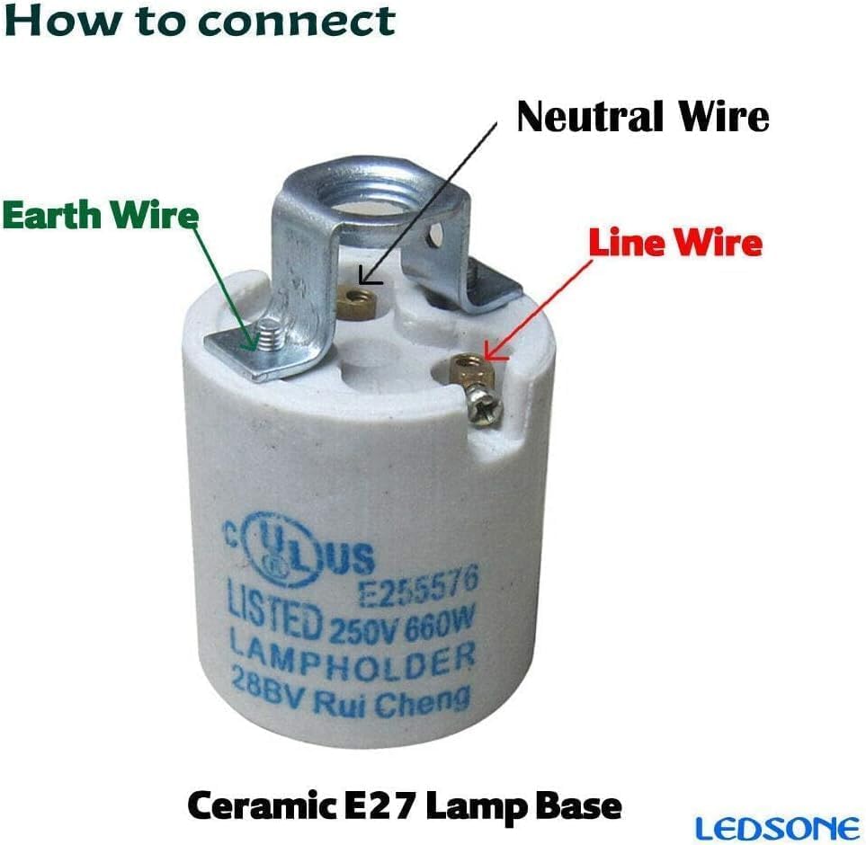 E26 E27 Medium Base Light Socket (2 Pack 2)