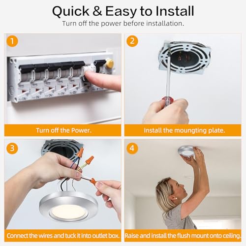 5.5 Inch Dimmable LED Disk Light (2 Count)
