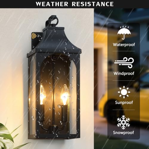 17 Inch Dusk to Dawn Outdoor Wall Lights