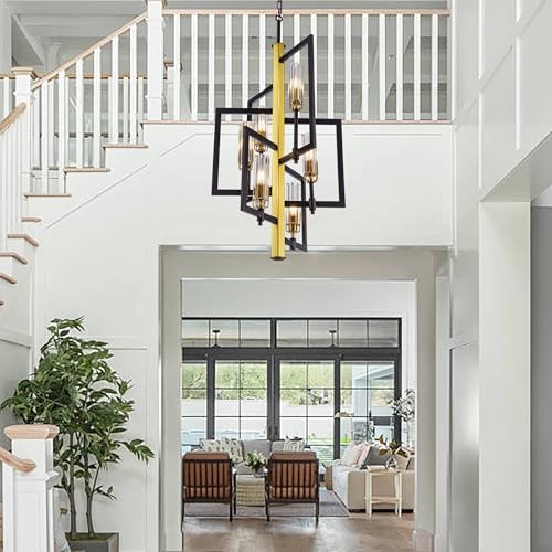 Black Gold Chandelier Light