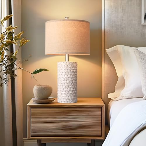23" Modern Ceramic Table Lamp Set of 2 (2 Count)