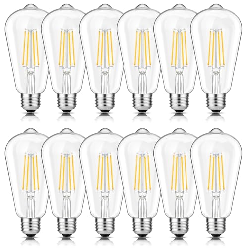 Vintage LED Edison Light Bulb 60W Equivalent (12 Count)