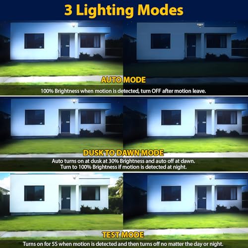 90W 10000LM LED Security Lights Motion Sensor Outdoor Lights
