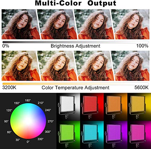 GVM RGB Video Lights with APP Control (3 Count)
