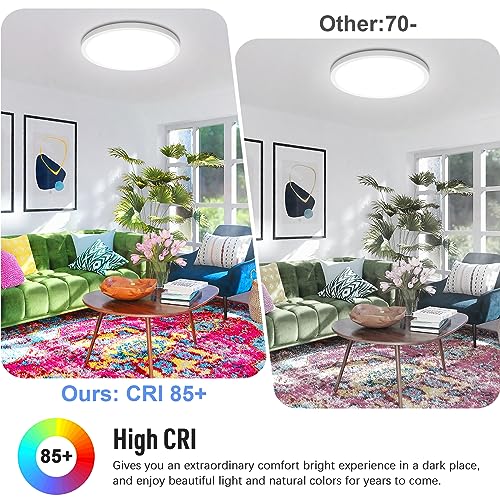 LED Flush Mount Ceiling Light 6000K