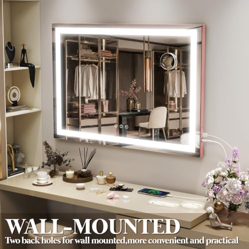 Vanity Mirror with Lights 22''x18'' Makeup Mirror with Lights