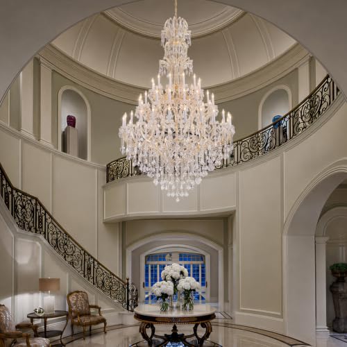 Large Gold Modern Crystal Chandelier Light Fixtures