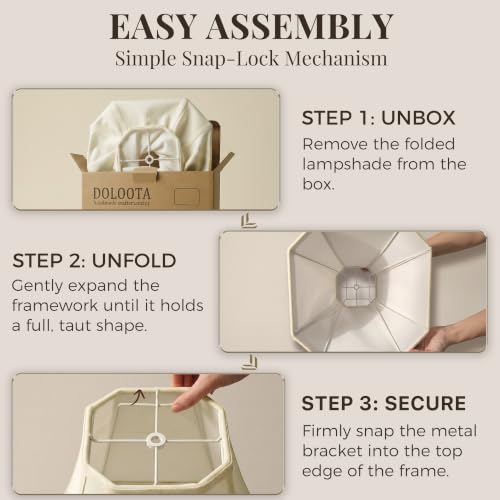 Cream Octagonal Bell Lamp Shades