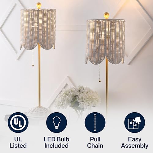 Celerie 27.5" Rattan Buffet Lamp (2 Count)