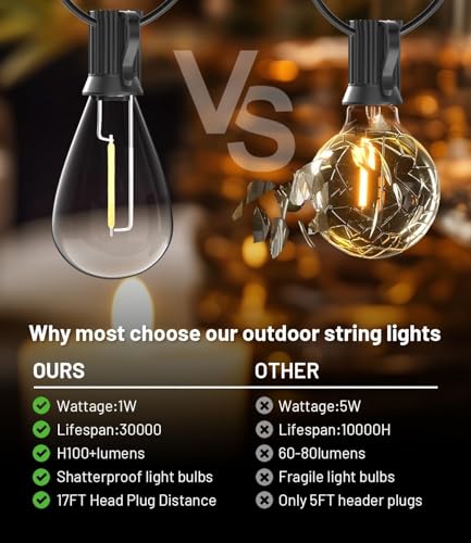 300FT Outdoor String Lights