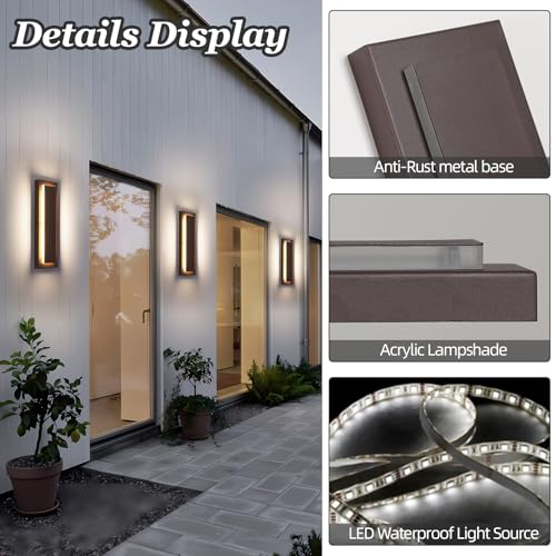 Brown Outdoor Wall Sconce