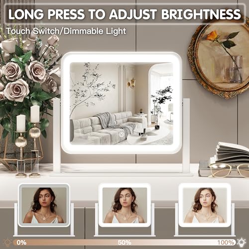 Vanity Mirror with Lights 16"×13" Makeup Mirror with Lights