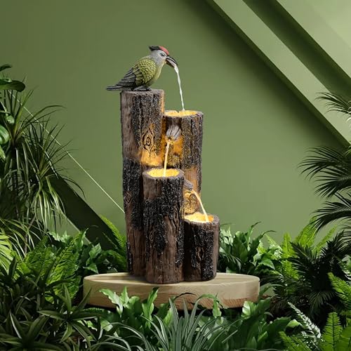 Water Fountain Outdoor with Hummingbird