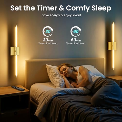 10000mAh Battery Operated Wall Sconces Set of 2 (2 Count)