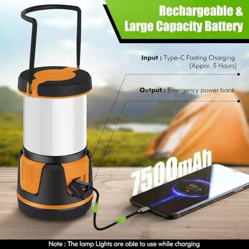 Rechargeable Emergency Light for Home Power Outages Hurricane Light