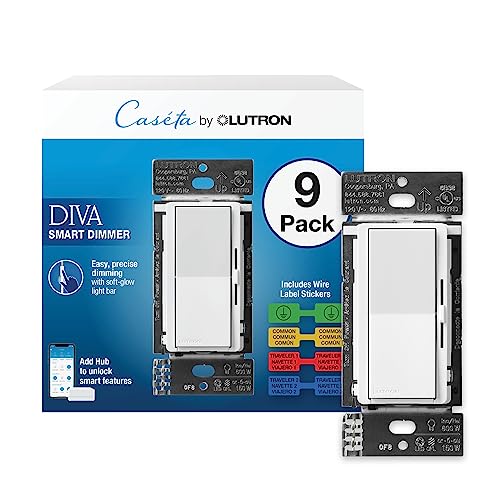 Caseta Diva Smart Dimmer Switch (9 Count)