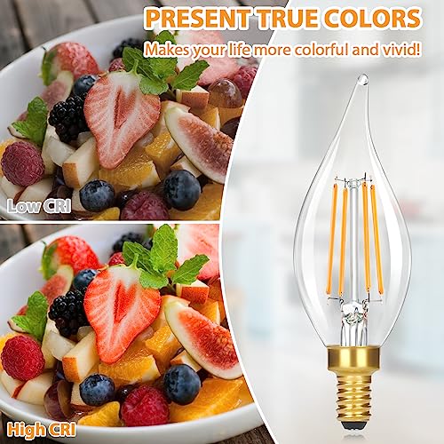 E12 Candelabra LED Light Bulbs (12 Count)