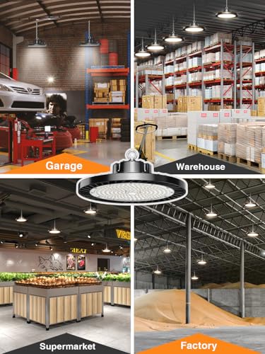 UFO LED High Bay Light 150W 12 Pack 5000K Daylight 22500LM (12 Count)