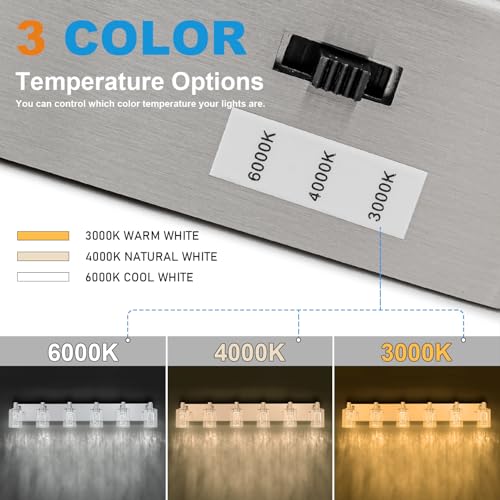 Vanity Light with 3 Color Modes (6 Count)
