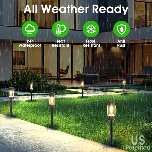 Solar Pathway Lights Outdoor Waterproof (12 Count)