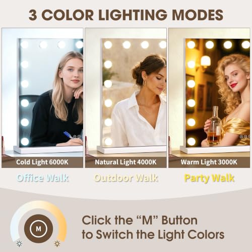 Vanity Mirror with Lights (17 Count)
