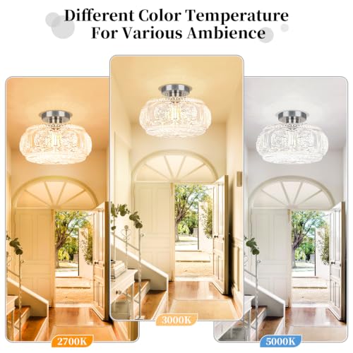 12 Inch Semi Flush Mount Ceiling Light Fixture