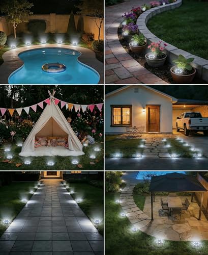 10 Pack Solar Ground Lights (10 Count)
