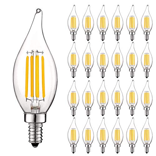 Vintage Candelabra LED Bulb 60W Equivalent (24 Count)