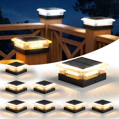 4x4 Solar Post Cap Lights 8 Pack (8 Count)