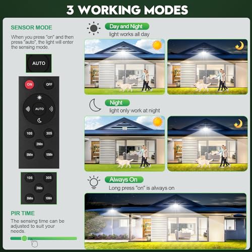 2 Pack 100w Led Motion Sensor Flood Light (2 Count)
