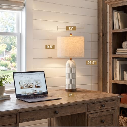26" Bedside Table Lamps Set of 2