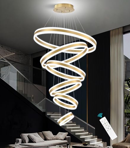 31.4'' Modern LED Chandelier Large Contemporary Chandeliers for Foyer 6