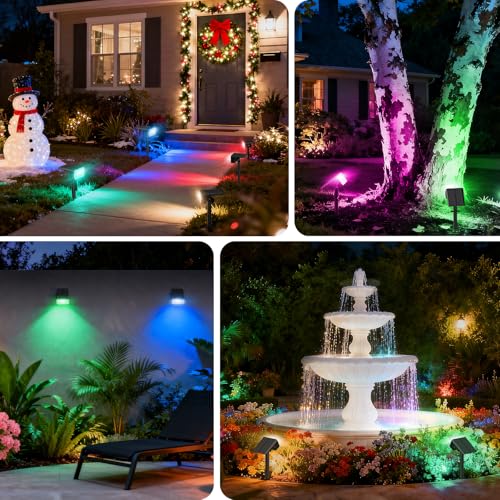 Solar Spot Lights Outdoor (4 Count)