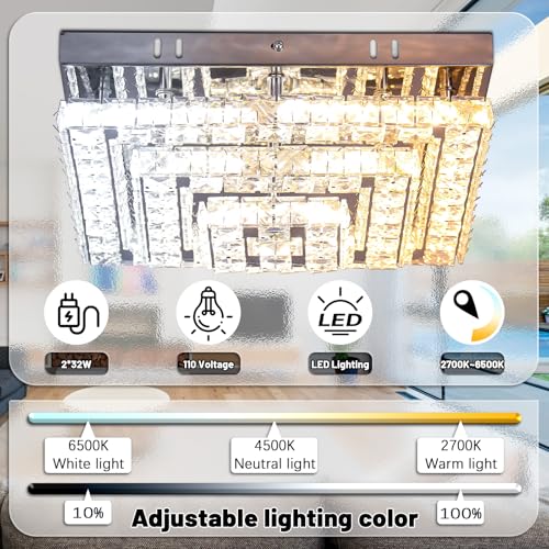 11.8" Crystal Ceiling Light
