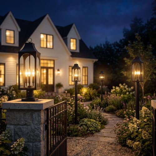 26.5 Inch Dusk to Dawn Outdoor Post Light