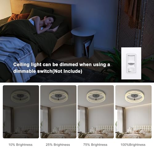 11in Dimmable LED Flush Mount Ceiling Light