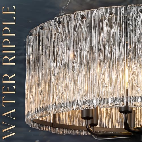 Modern 24.4" Crystal Glass Chandelier 8