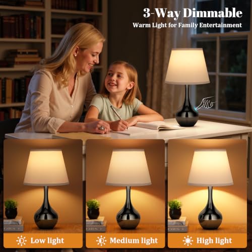 16.1" Touch Table Lamp for Nightstand