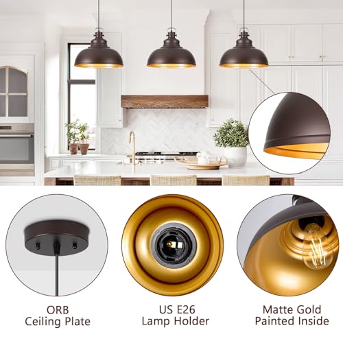 16 Inch Farmhouse Pendant Lights Kitchen Island