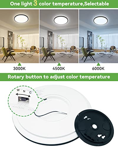 4Pack 12 Inch LED Ceiling Light Flush Mount (4 Count)