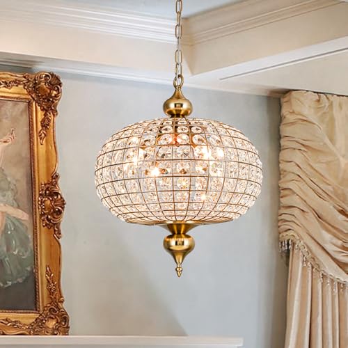 Gold Crystal Chandelier