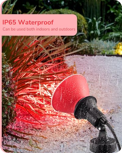 Dimmable Halloween Red PAR38 Flood LED Light Bulbs (4 Count)