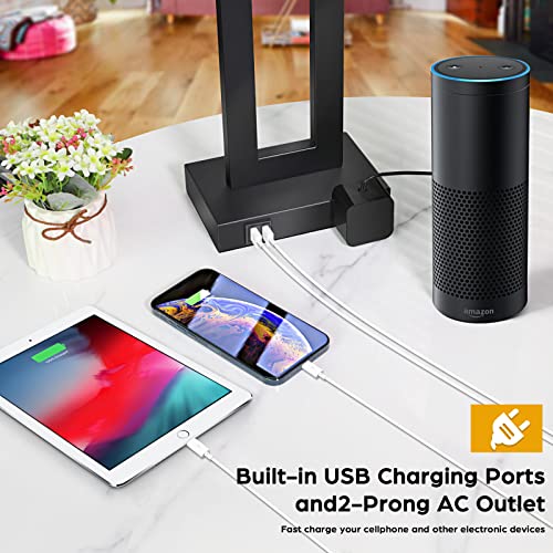 22" Table Lamp Set of 2 with 2 USB Ports (2 Count)