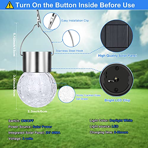 12Pack Outdoor Hanging Solar Lights (12 Count)