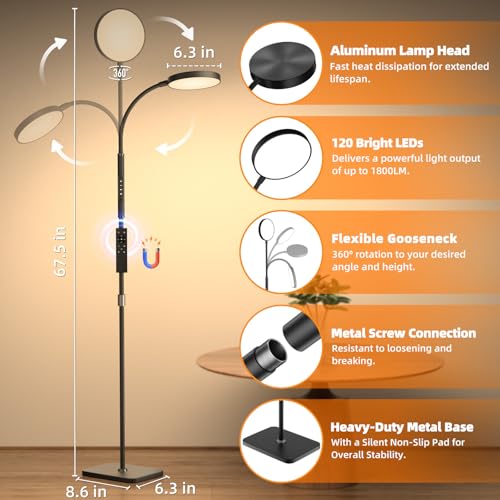 Floor Lamp Adjustable Height Floor Lamps for Living Room Bedroom